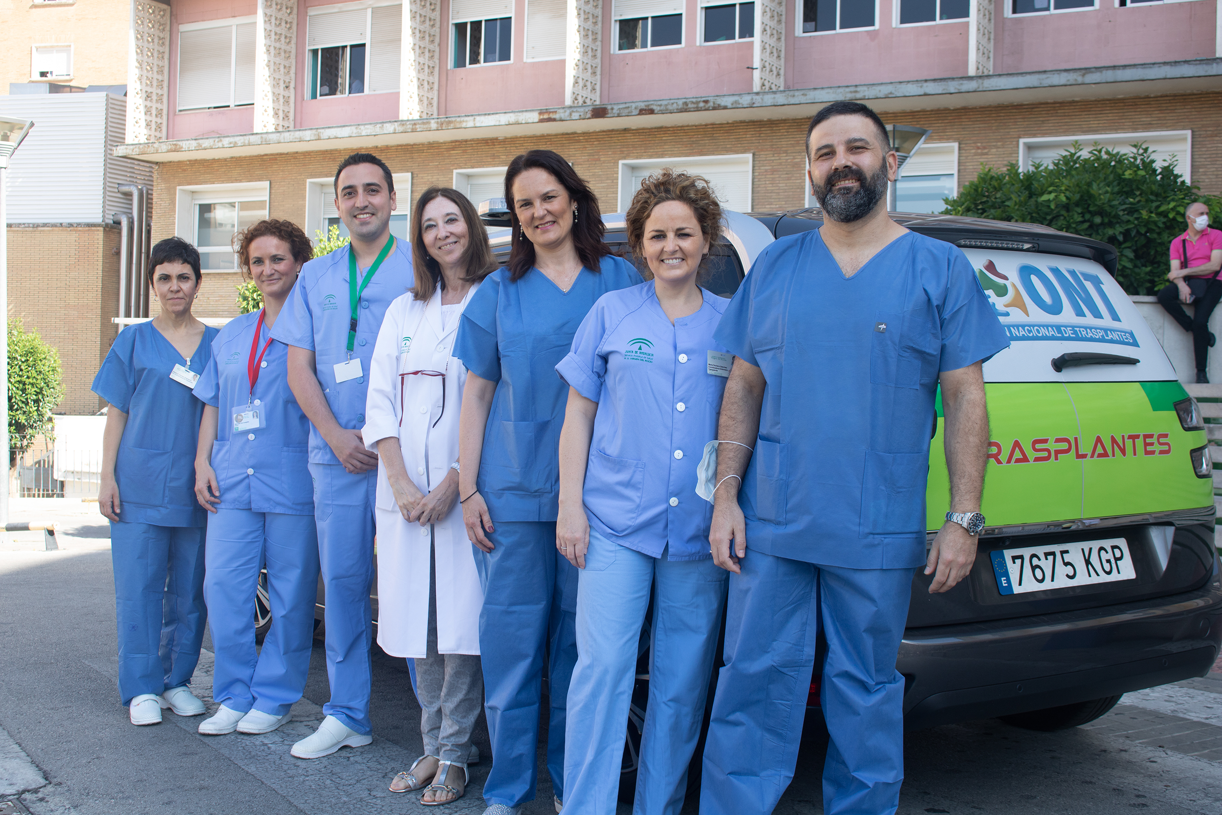 profesionales de la coordinación de trasplantes del hospital